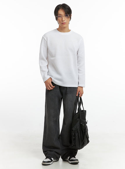 mens-ribbed-round-neck-long-sleeve-tee-io402