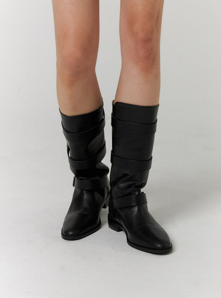 faux-leather-belted-boots-cd312