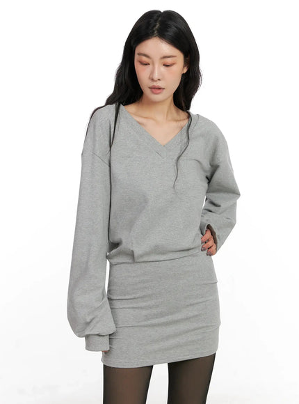 v-neck-sweatshirt-mini-dress-in528