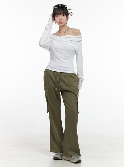 banded-pocket-boot-cut-cargo-pants-os410