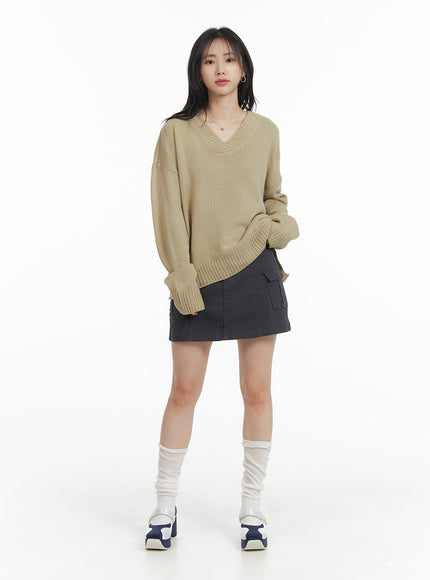 solid-cargo-mini-skirt-om408