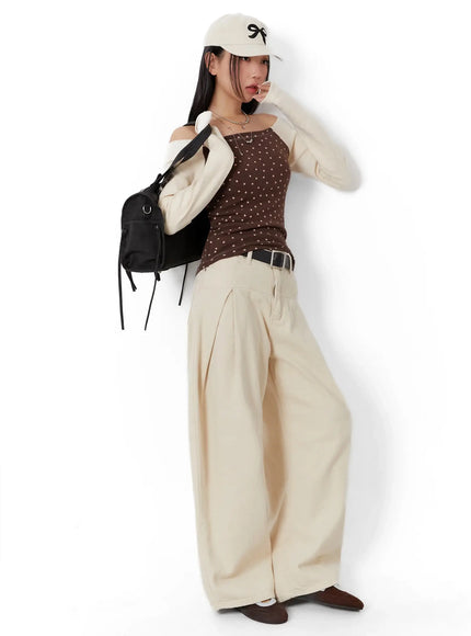 pin-tuck-high-waist-wide-leg-trousers-id526