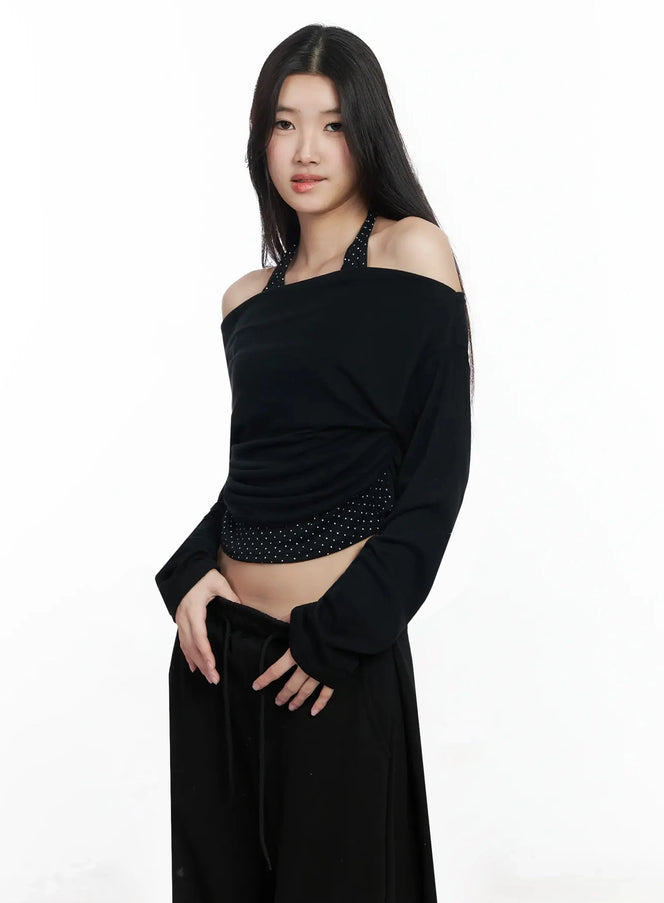 layered-halter-polka-dot-top-im504