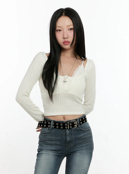 lace-trim-ribbed-cardigan-cn506