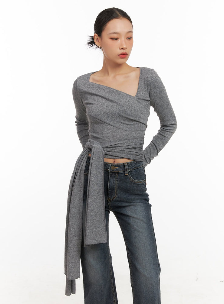 strap-balance-crop-top-cd409 / Gray