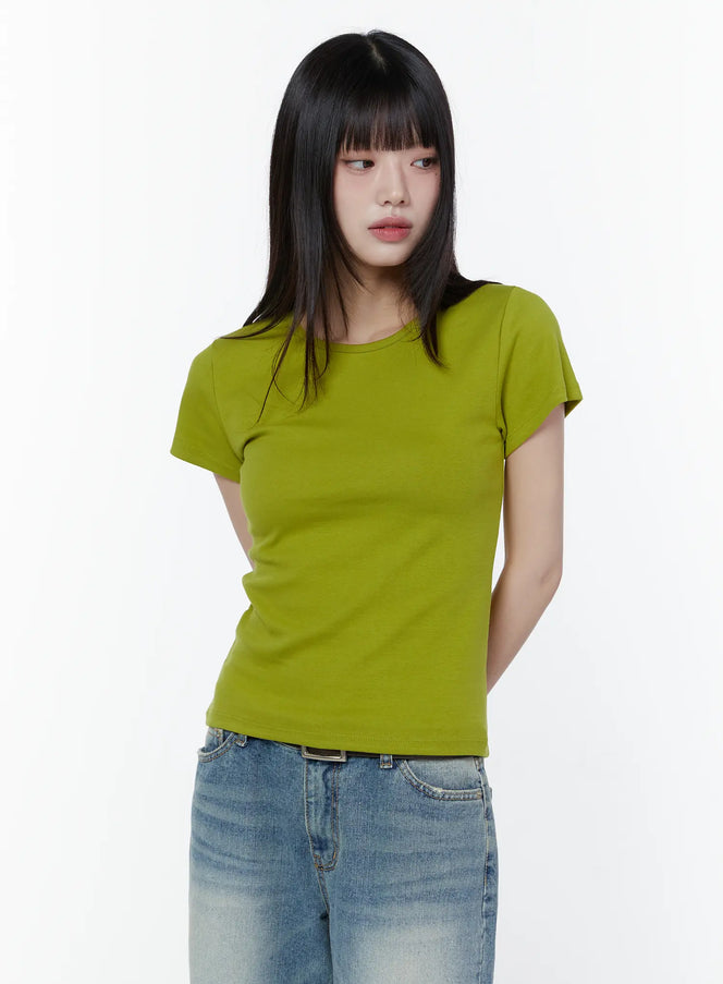 basic-short-sleeve-tee-cu505 / Green