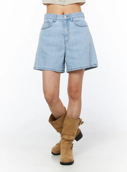 Casual Relaxed-Fit Jorts CU522 in Light blue, size L