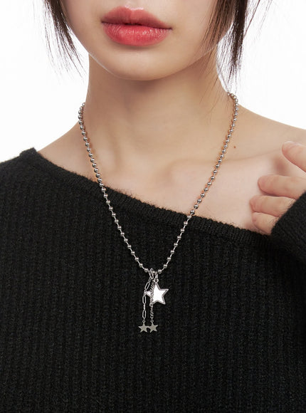 three-star-chain-necklace-cj502