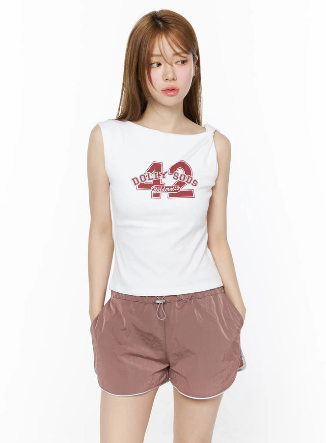 42-graphic-twist-shoulder-sleeveless-top-cu511 / White