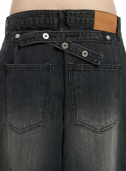 Romy Back-Belt Baggy Jeans IF505