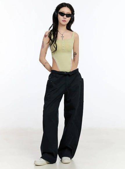 lace-trim-henley-bodysuit-ca507