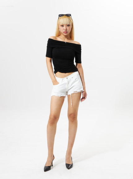 ripped-hem-cotton-shorts-ig302