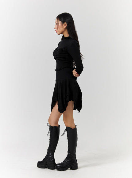 enchanted-solid-asymmetrical-flowy-mini-skirt-cd328