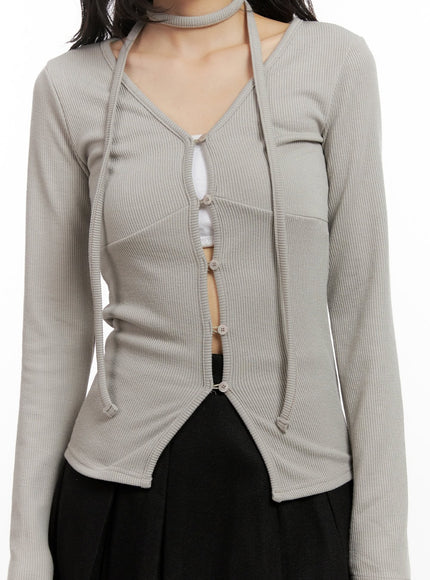 buttoned-v-neck-slim-fit-cardigan-cn416