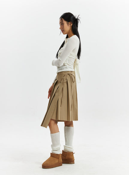 knotted-wrap-mid-pleated-skirt-cd319