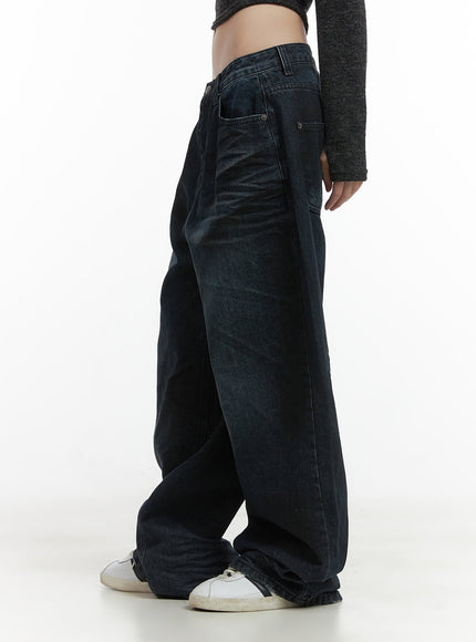 talia-black-denim-wide-pants-co410