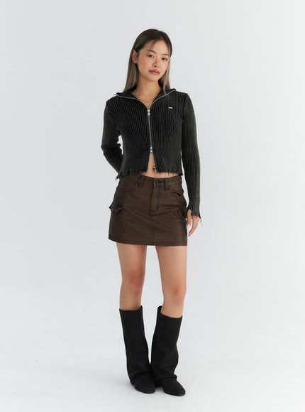 faux-leather-cargo-mini-skirt-co310