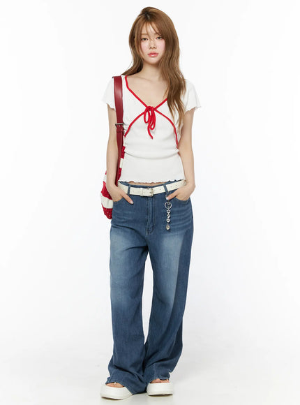 v-neck-ribbon-short-sleeve-top-iu515
