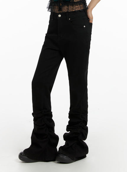 slim-fit-shirred-bootcut-pants-cf429