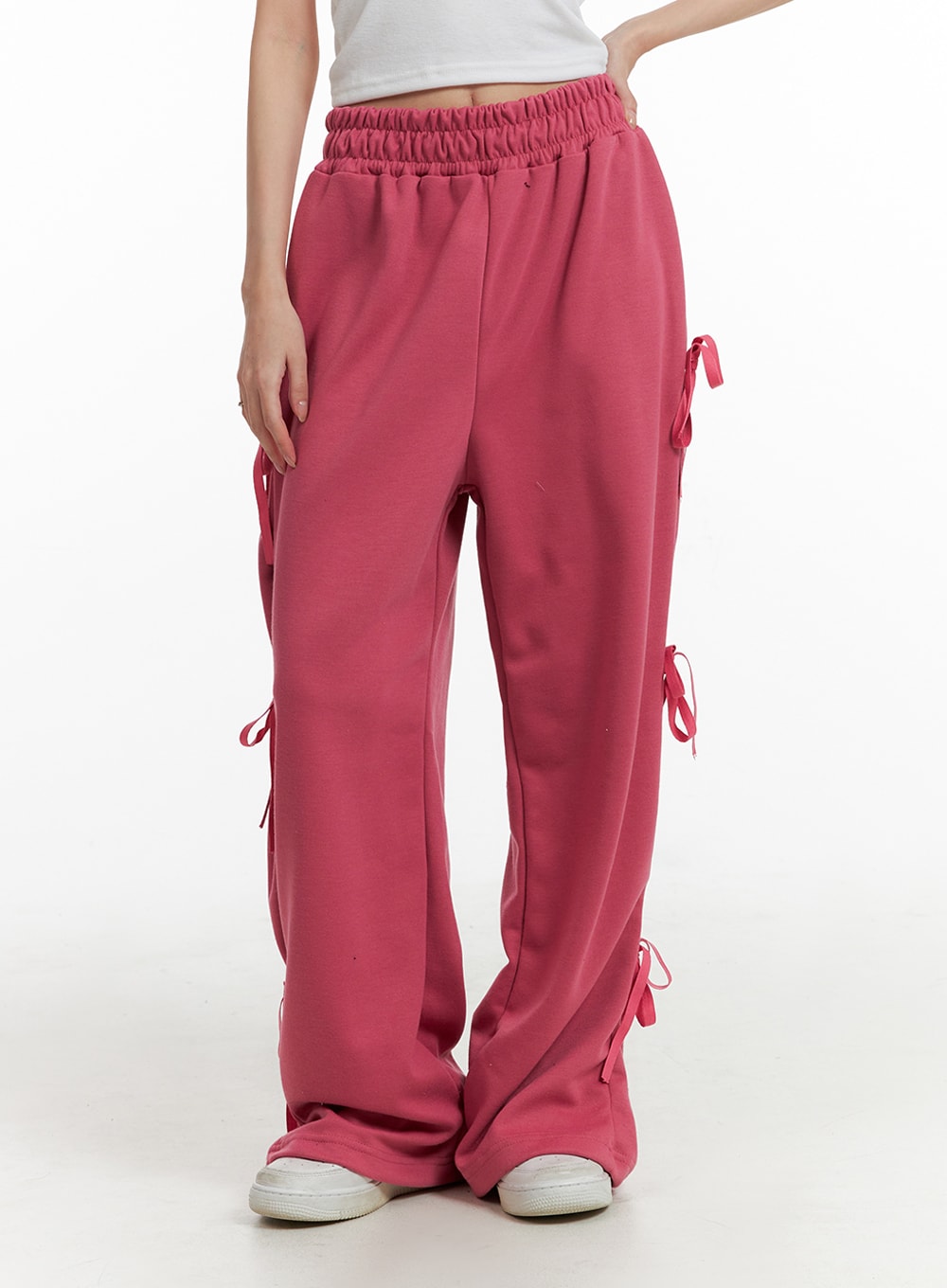 Nap Loungewear Women's Balloon Cotton Sweatpants in Coral Orange