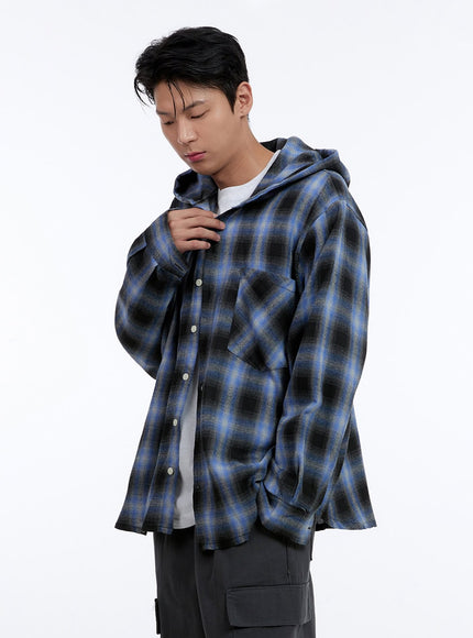 mens-checkered-hooded-cotton-shirt-ig428