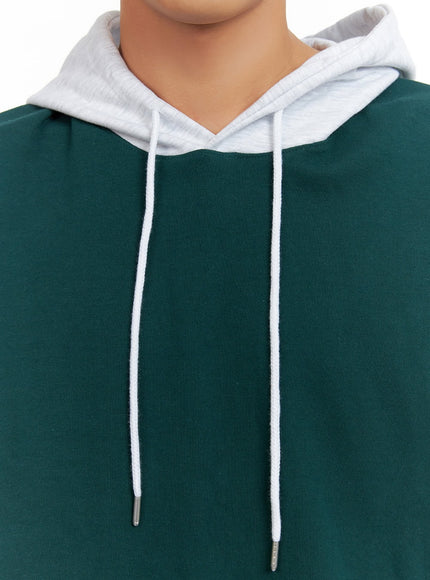 mens-contrasting-hoodie-green-iu414