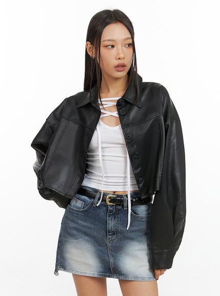 buttoned-faux-leather-cropped-jacket-is427