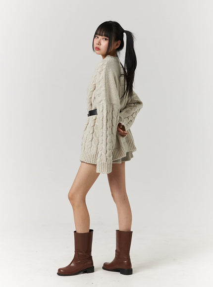 cable-knit-sweater-mini-dress-cj405