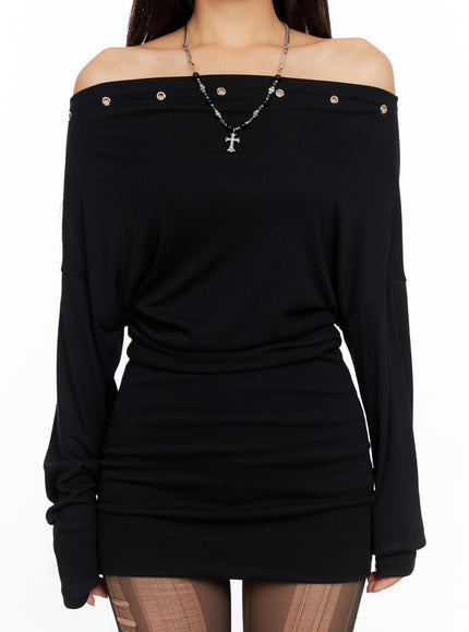 chic-off-shoulder-mini-dress-co514