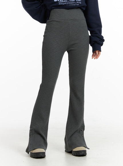 buttoned-bootcut-slim-sweat-pants-cf415