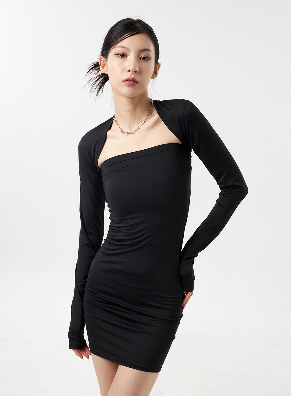 Bolero Mini Dress Set IG311 - Black S Bolero Mini Dress Set IG311 - Black S