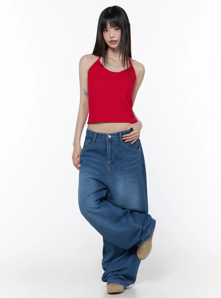 ribbed-halter-neck-tank-top-cu519
