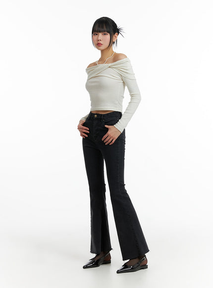 mid-waist-button-flared-jeans-if402