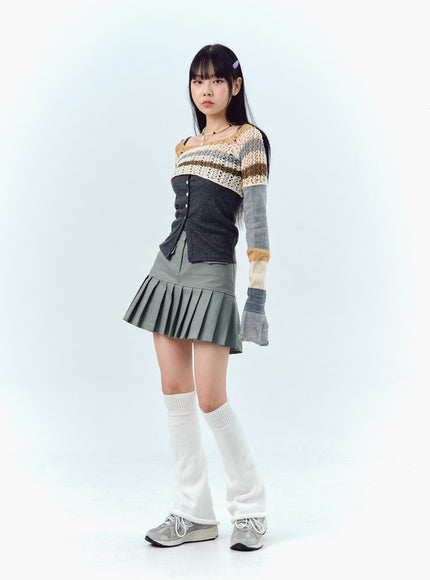 pleated-cotton-mini-skirt-ig303