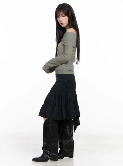 ribbed-off-shoulder-long-sleeve-top-cf523