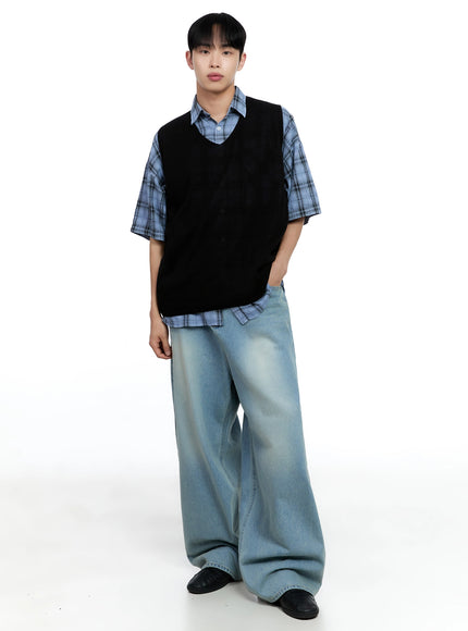 mens-linen-v-neck-knit-vest-ig520