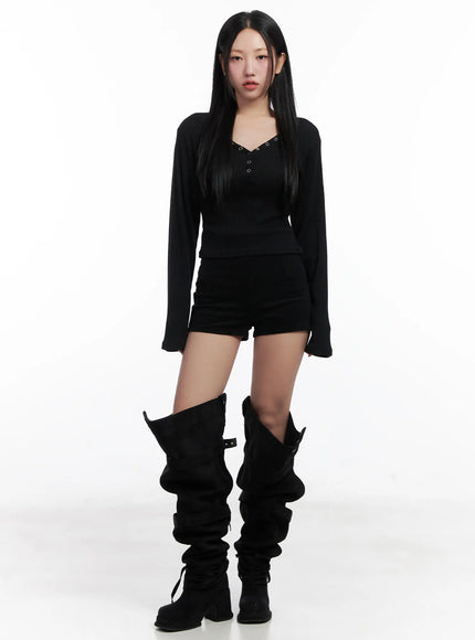 ribbed-v-neck-slim-long-sleeve-top-cn528