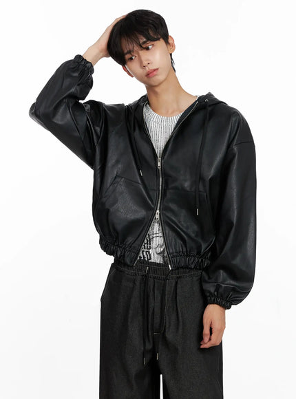 mens-faux-leather-track-hooded-jacket-io517