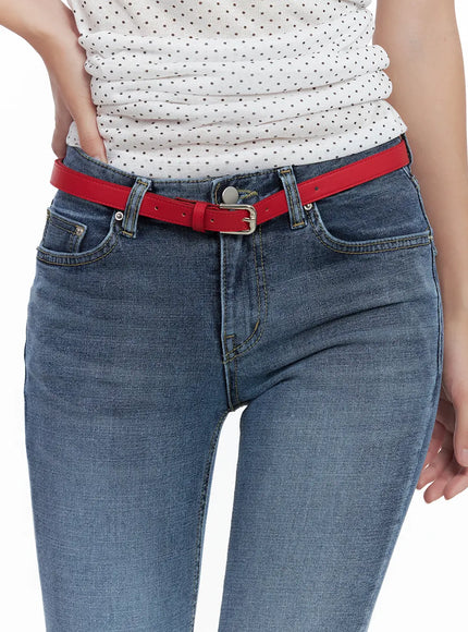 minimalist-red-faux-leather-belt-cl508