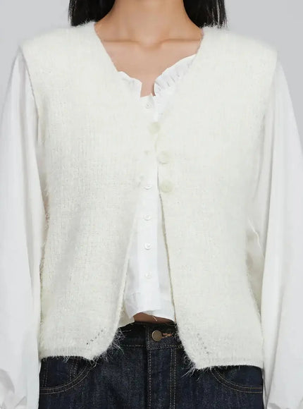 textured-v-neck-knit-vest-id504