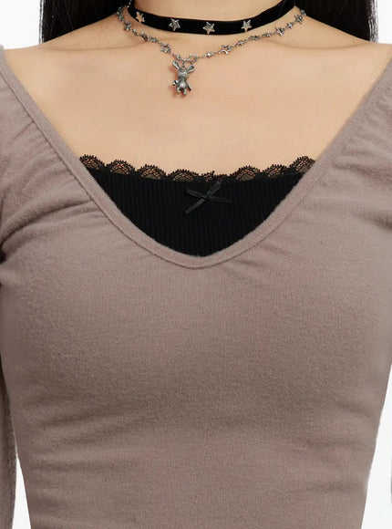 shirred-v-neck-top-id525
