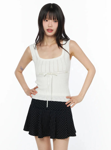 ribbon-knit-sleeveless-top-iy525