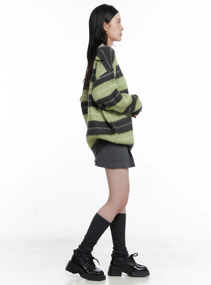 striped-fuzzy-collared-knit-sweater-cs529