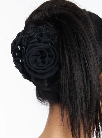 lace-rose-claw-clip-im531