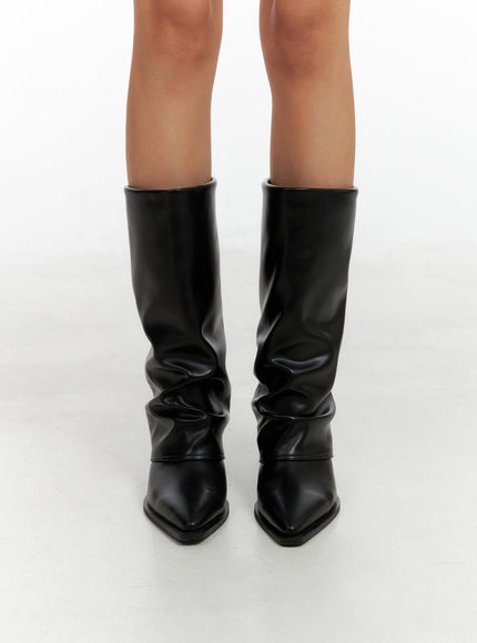 zip-up-faux-leather-boots-ig405