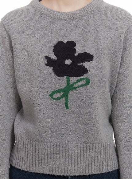 flower-graphic-knitted-sweater-cj515