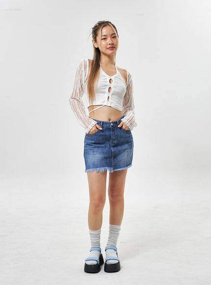 ripped-hem-denim-mini-skirt-cu301