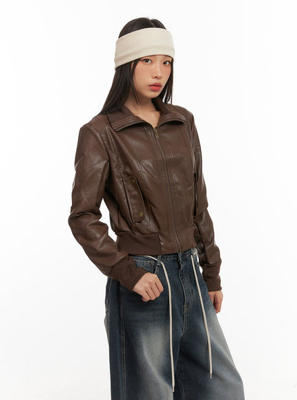 long-sleeve-faux-leather-zip-jacket-cd409