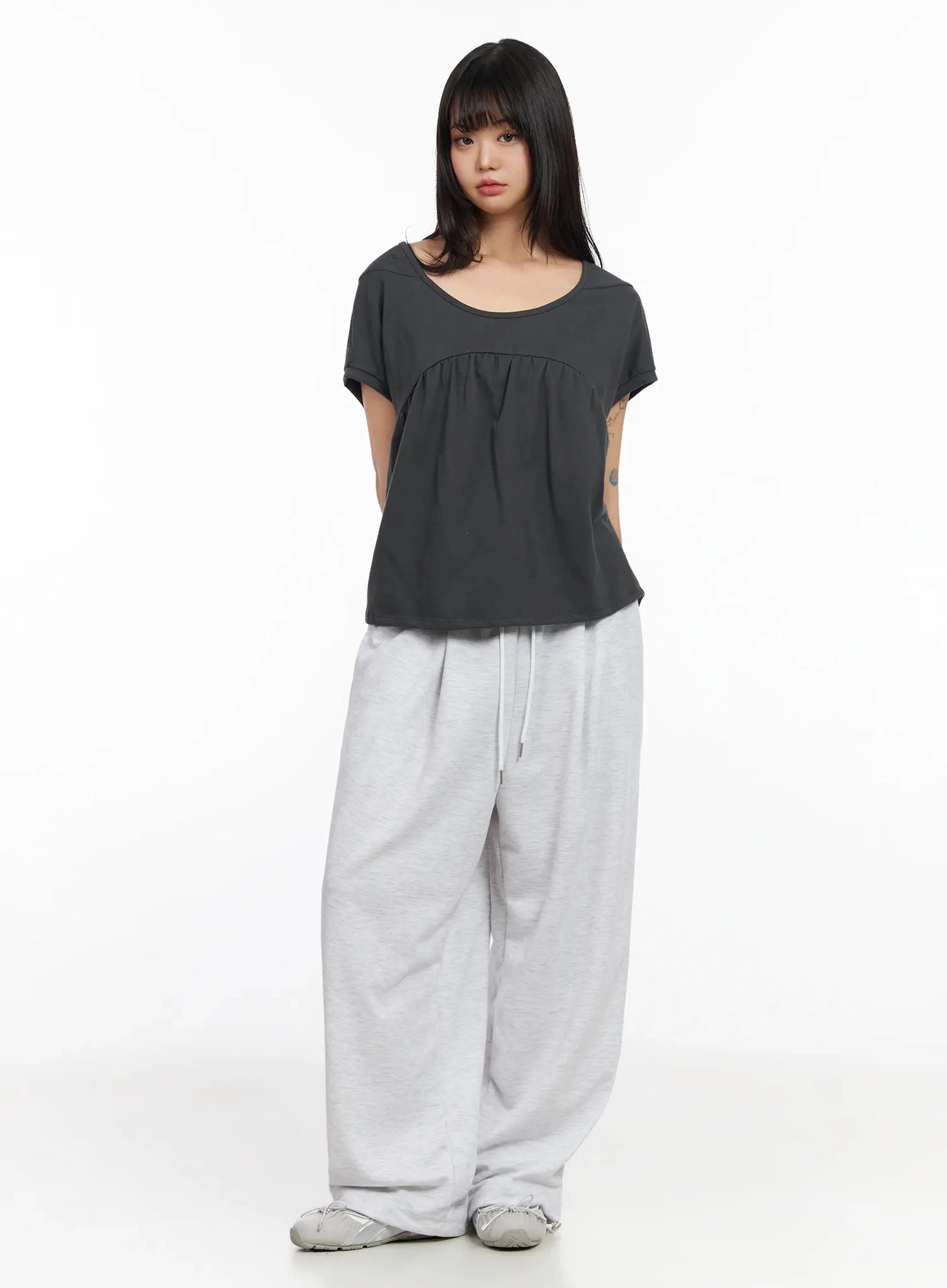 plaid-spiral-detail-sweatpants-ia523