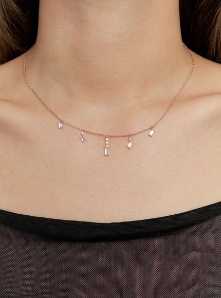 acc-lucent-charm-necklace-kc1008 / Rose gold